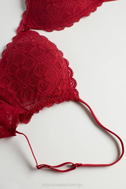 Intimissimi ženske 1473-rdeča spodnje perilo 2R8X661 tiziana čipkast trikotni nedrček