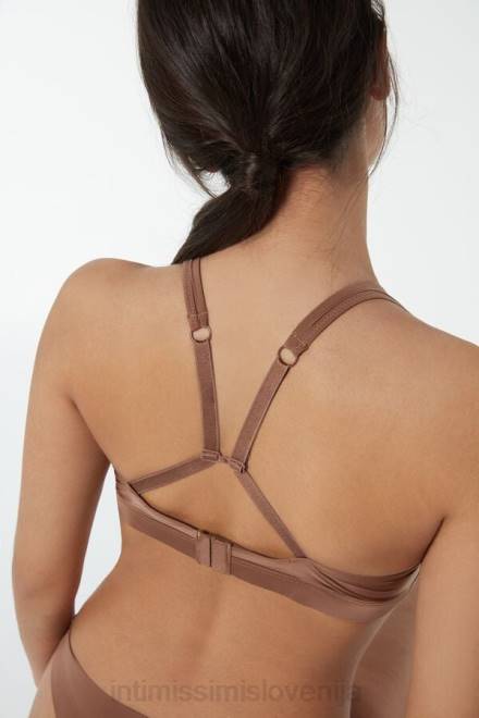 Intimissimi ženske 502i-temno bež spodnje perilo 2R8X771 lara ultralahek trikotni modrček iz mikrovlaken