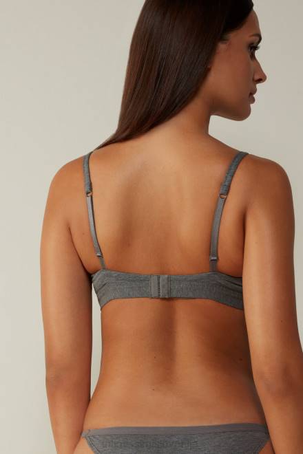 Intimissimi ženske 616i-cloud siva mešanica spodnje perilo 2R8X703 trikotni modrček emma iz naravnega bombaža