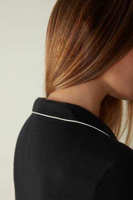 Intimissimi ženske 019-črna oblačila 2R8X1670 mikromodalna jakna z dolgimi rokavi