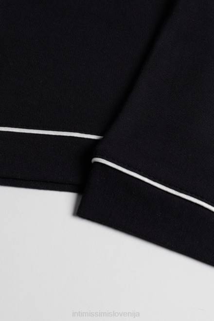 Intimissimi ženske 019-črna oblačila 2R8X1671 dolge mikromodalne hlače