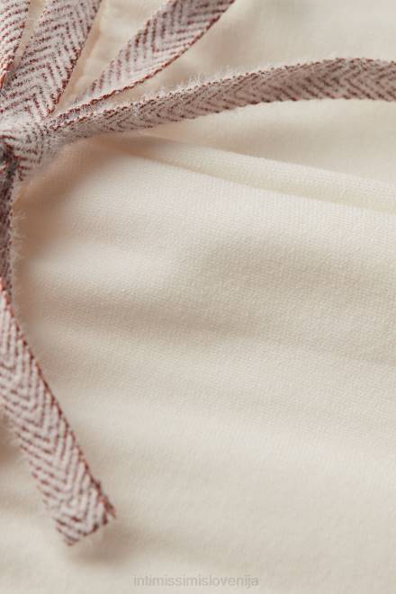 Intimissimi ženske 157j-pudrasto bela/starinsko roza oblačila 2R8X1592 romantičen modal za spalnico z volnenimi dolgimi hlačami