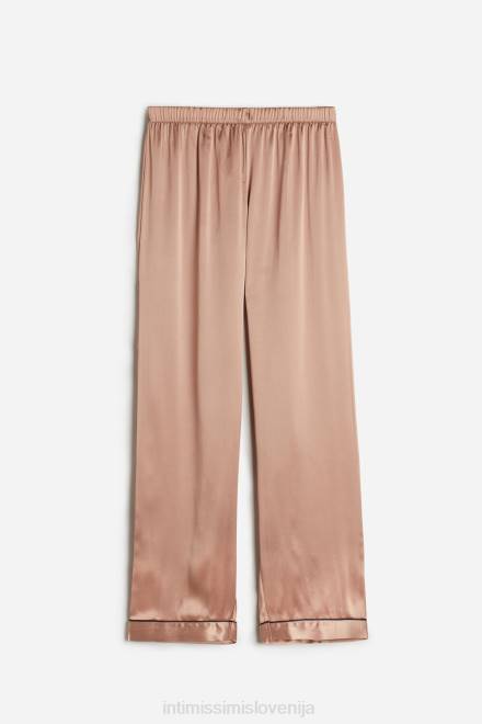 Intimissimi ženske 163i-saten roza oblačila 2R8X1665 svilene satenaste hlače