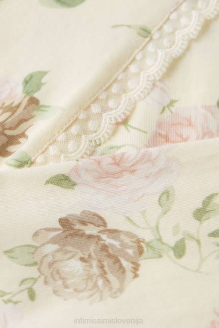 Intimissimi ženske 205j-tisk z vonjem po vrtnicah oblačila 2R8X1549 bombažna majica z vonjem vrtnic z dolgimi rokavi