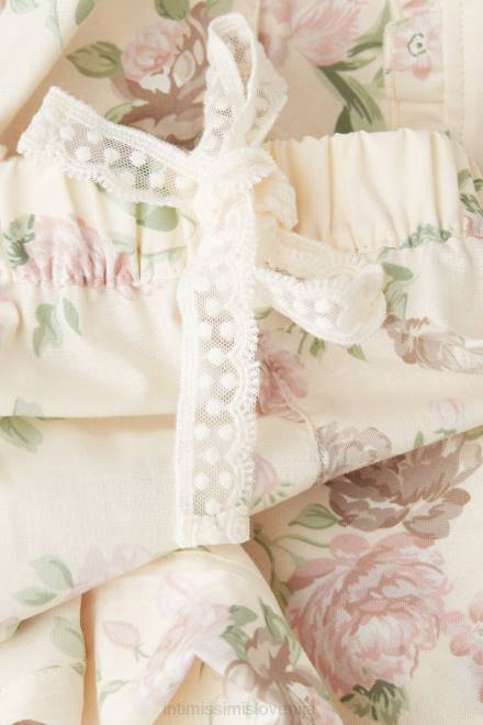 Intimissimi ženske 205j-tisk z vonjem po vrtnicah oblačila 2R8X1551 Bombažne hlače z vonjem po vrtnicah po celi dolžini