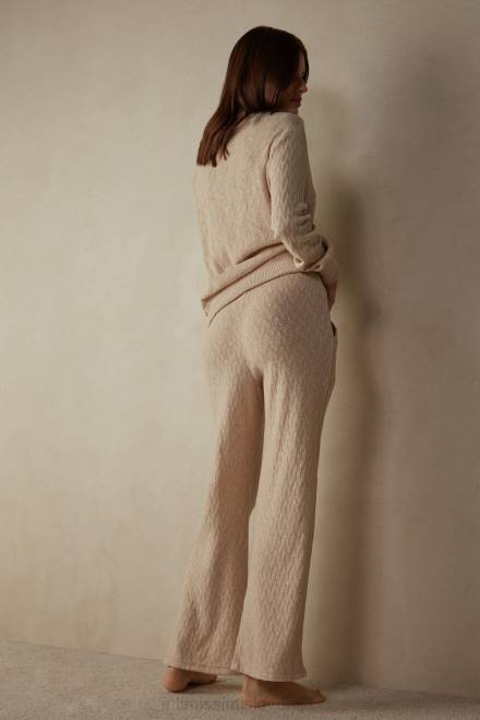 Intimissimi ženske 2106-bež mešanica oblačila 2R8X1611 zimske pletene hlače iz žakarda