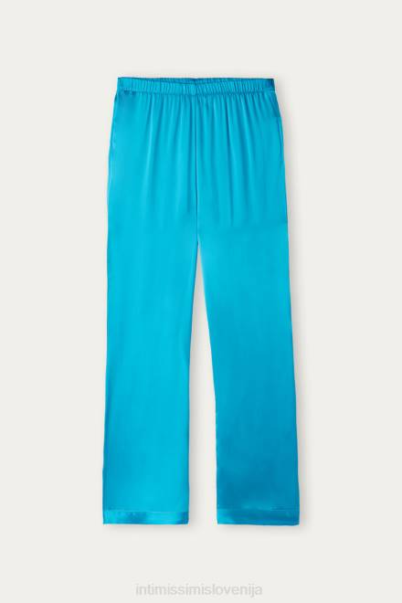 Intimissimi ženske 210j-digitalno turkizna oblačila 2R8X1569 svilene satenaste hlače