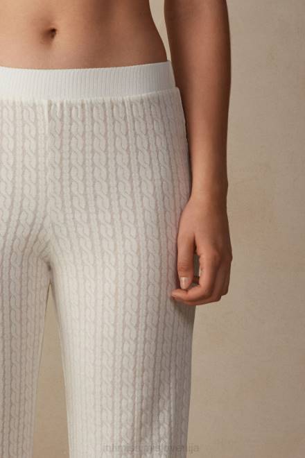 Intimissimi ženske 2127-prašno bela oblačila 2R8X1601 brezčasne hlače s polno dolžino