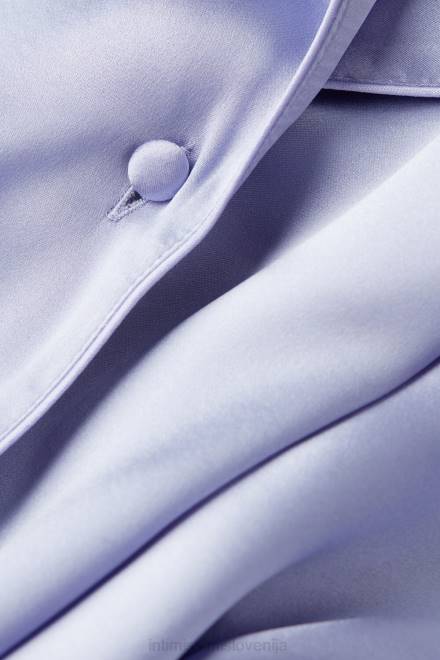 Intimissimi ženske 212j-sladka sivka oblačila 2R8X1555 jakna moškega kroja iz svilenega satena