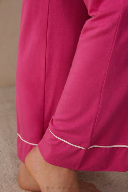 Intimissimi ženske 213j-valentinovo roza/slonokoščena oblačila 2R8X1570 modalne hlače polne dolžine s čudovitimi rožami