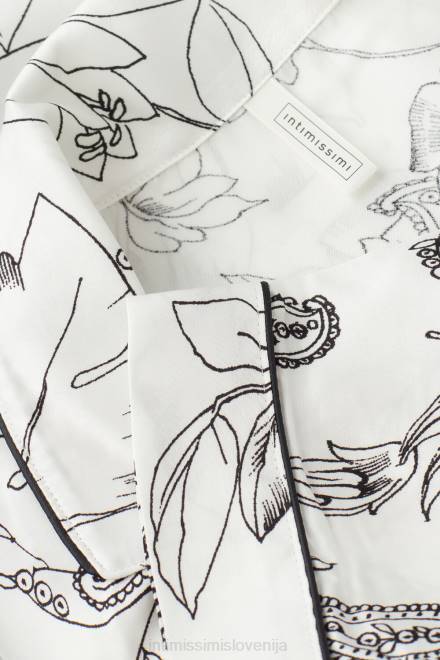 Intimissimi ženske 223j-potisk čistega veselja oblačila 2R8X1546 satenast top z dolgimi rokavi pure joy