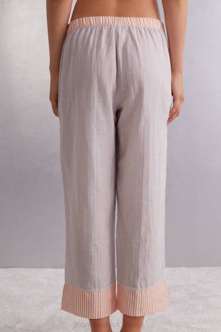 Intimissimi ženske 349j-večbarvni trak oblačila 2R8X1499 neverending poletne bombažne platnene hlače