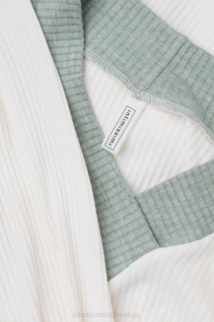 Intimissimi ženske 612i-vanilija slonokoščena oblačila 2R8X1565 modalni top z v-izrezom izgubljen v poljih