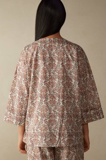 Intimissimi ženske 994i-st.začimbni vrt oblačila 2R8X1624 spices garden majica z dolgimi rokavi na zapenjanje