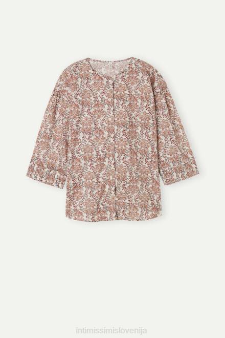 Intimissimi ženske 994i-st.začimbni vrt oblačila 2R8X1624 spices garden majica z dolgimi rokavi na zapenjanje