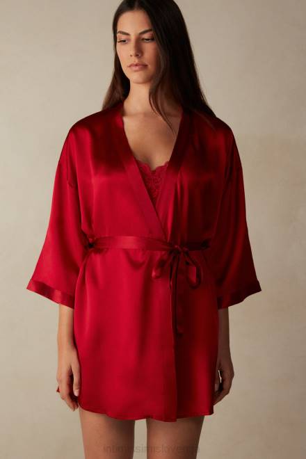 Intimissimi ženske 1473-rdeča oblačila 2R8X1678 svileni kimono