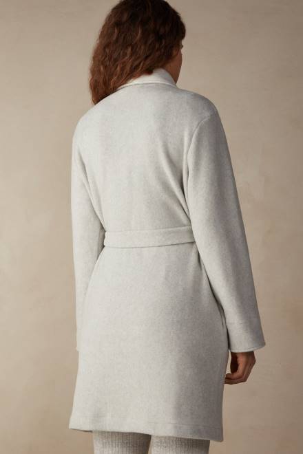 Intimissimi ženske 153j-siva melanž/smetana oblačila 2R8X1578 topla halja za crkljanje