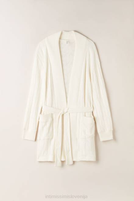Intimissimi ženske 232j-bel prah oblačila 2R8X1567 izgubljena v poljih kabelsko pletena jutranja obleka