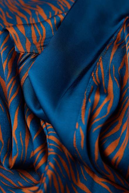 Intimissimi ženske 351j-st.go animalier lightcinn/modra oblačila 2R8X1490 go animalier kimono iz satena iz viskoze