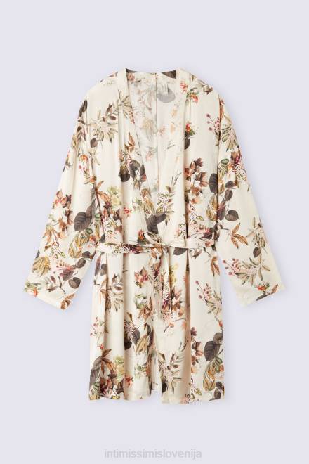 Intimissimi ženske 999i-st.jesenska botanika oblačila 2R8X1506 kimono iz satena iz viskoze autumn botanics
