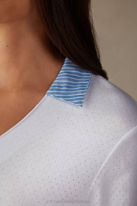 Intimissimi ženske 001-bela oblačila 2R8X1632 zgodaj zjutraj bombažna majica s kratkimi rokavi