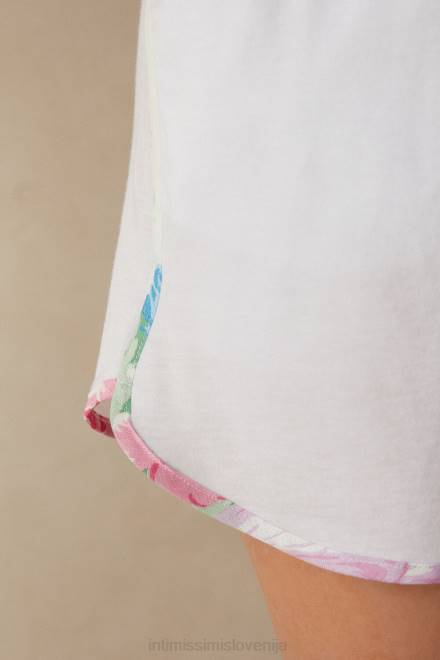 Intimissimi ženske 001-bela oblačila 2R8X1633 bombažne kratke hlače supima ultrafresh za poletni vrt