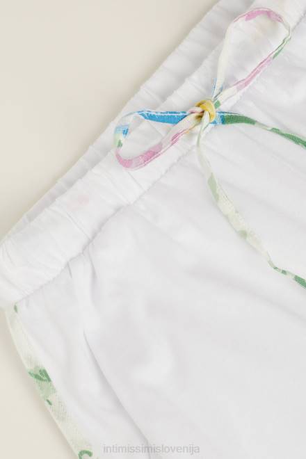 Intimissimi ženske 001-bela oblačila 2R8X1633 bombažne kratke hlače supima ultrafresh za poletni vrt