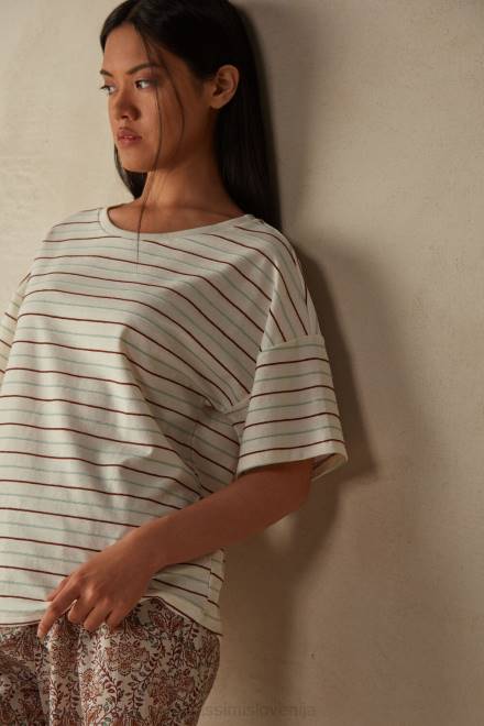 Intimissimi ženske 004j-riga začimbni vrt oblačila 2R8X1627 spices garden bombažna majica s kratkimi rokavi