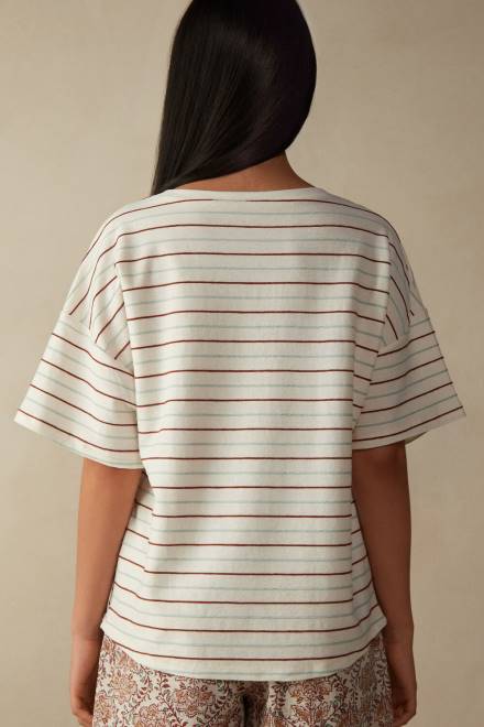 Intimissimi ženske 004j-riga začimbni vrt oblačila 2R8X1627 spices garden bombažna majica s kratkimi rokavi