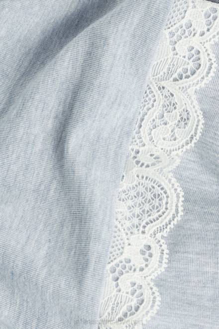 Intimissimi ženske 009j-svetlo modra melanž oblačila 2R8X1635 modalne kratke hlače s čipkastimi detajli