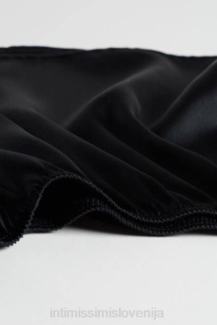 Intimissimi ženske 019-črna oblačila 2R8X1676 gladke kratke hlače iz svilenega satena