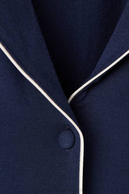 Intimissimi ženske 1467-intenzivno modra oblačila 2R8X1534 modalni top s kratkimi rokavi in ​​gumbi