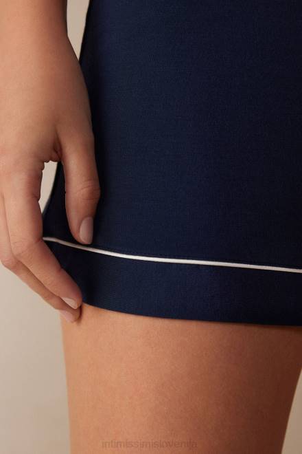 Intimissimi ženske 1467-intenzivno modra oblačila 2R8X1535 modalne kratke hlače s kontrastno obrobo