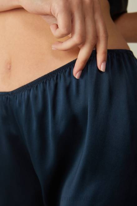 Intimissimi ženske 1467-intenzivno modra oblačila 2R8X1642 gladke kratke hlače iz svilenega satena