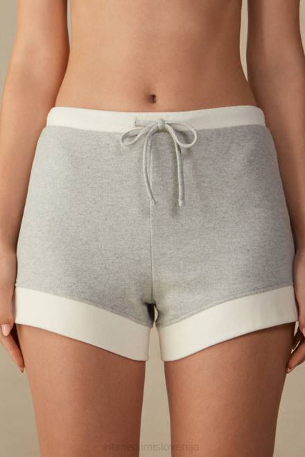 Intimissimi ženske 153j-siva melanž/smetana oblačila 2R8X1602 tople kratke hlače za crkljanje