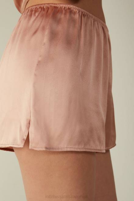 Intimissimi ženske 163i-saten roza oblačila 2R8X1643 gladke kratke hlače iz svilenega satena