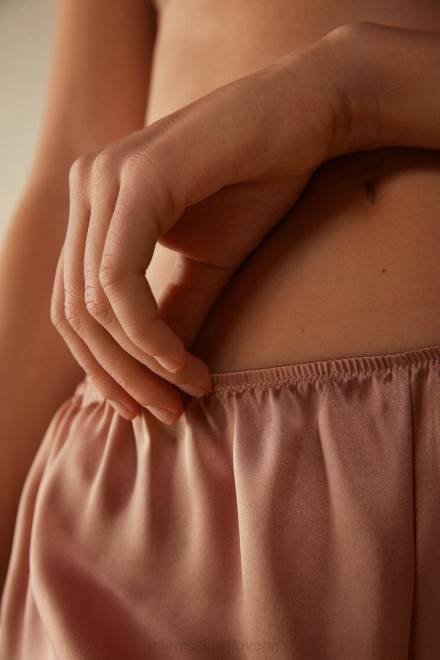 Intimissimi ženske 163i-saten roza oblačila 2R8X1666 svilene kratke hlače