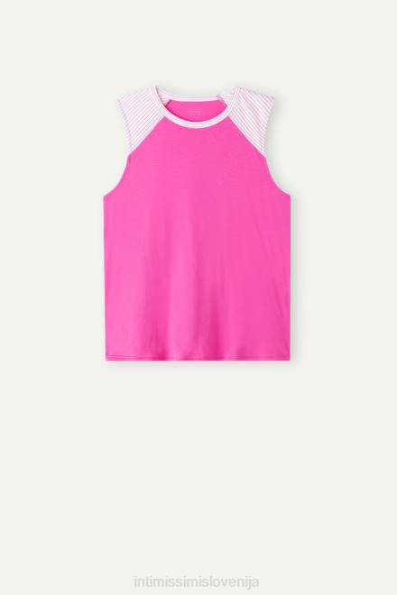 Intimissimi ženske 206j-valentinovo roza oblačila 2R8X1540 Strawberry milkshake ultrafresh supima bombažni brezrokavnik