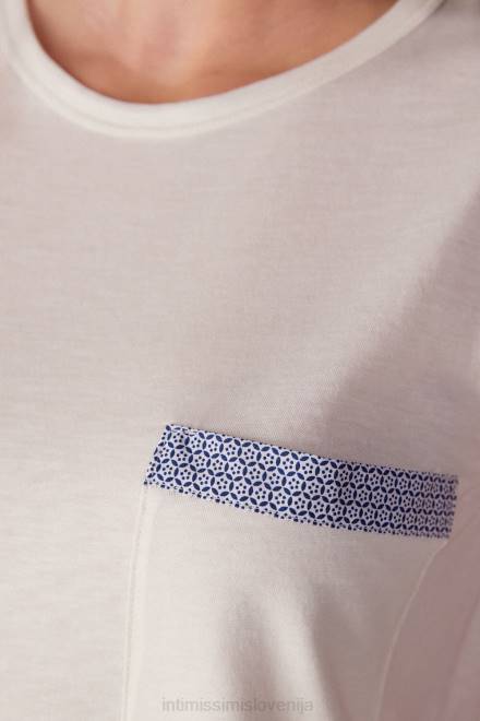 Intimissimi ženske 2127-prašno bela oblačila 2R8X1509 santorini view ultrafresh top iz bombažnega telovnika Supima