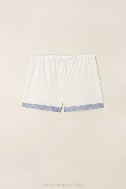 Intimissimi ženske 2127-prašno bela oblačila 2R8X1510 bombažne kratke hlače santorini view ultrafresh supima