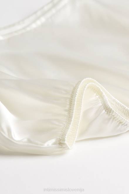 Intimissimi ženske 2127-prašno bela oblačila 2R8X1674 gladke kratke hlače iz svilenega satena