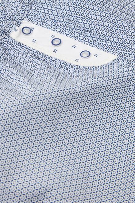 Intimissimi ženske 246j-santorini potisk modra oblačila 2R8X1508 bombažne kratke hlače santorini view