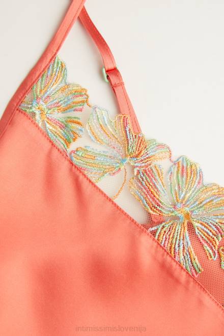 Intimissimi ženske 249j-koralno rdeča oblačila 2R8X1281 svileni top sladkarij