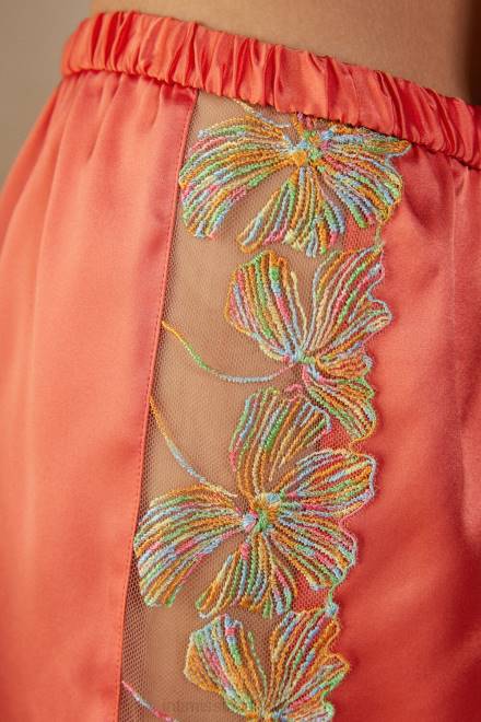 Intimissimi ženske 249j-koralno rdeča oblačila 2R8X1519 svilene kratke hlače sladkarij