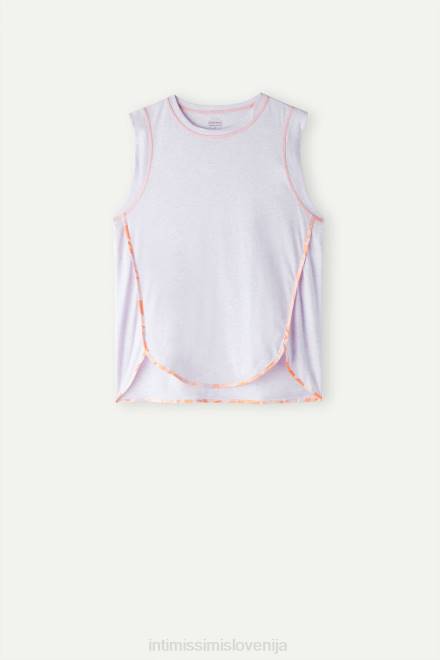 Intimissimi ženske 3059-bianco oblačila 2R8X1516 iris in marelica ultrafresh supima bombažni brezrokavnik