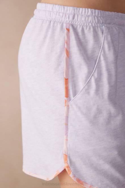 Intimissimi ženske 3059-bianco oblačila 2R8X1518 Ultrasveže bombažne kratke hlače supima v barvi irisa in marelice