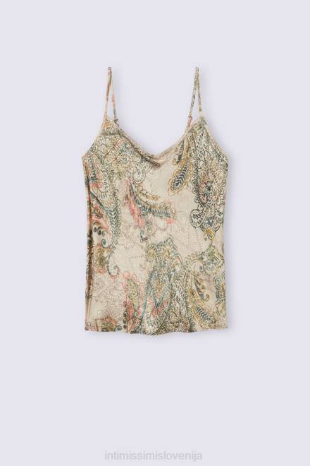 Intimissimi ženske 342j-st.zlata boginja oblačila 2R8X1259 top iz satena iz viskoze golden goddess