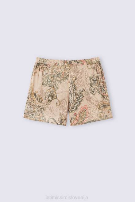 Intimissimi ženske 342j-st.zlata boginja oblačila 2R8X1491 kratke hlače iz satena iz viskoze golden goddess