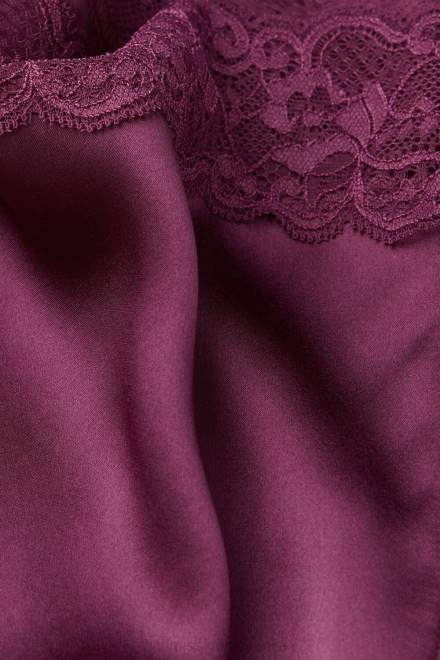 Intimissimi ženske 345j-vijolično vino oblačila 2R8X1497 svilene kratke hlače