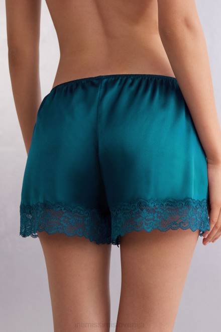 Intimissimi ženske 346j-teal modra oblačila 2R8X1501 svilene kratke hlače